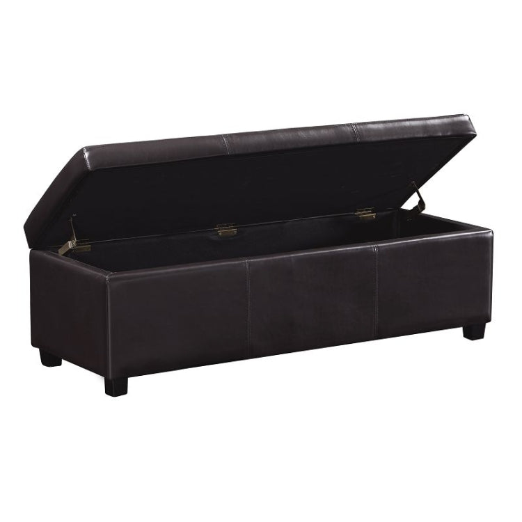 [US Warehouse] Home Foot Rest Long Stool with Lockers, Size: 122x46x41cm