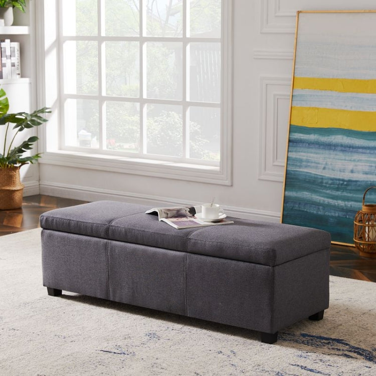 [US Warehouse] Home Foot Rest Long Stool with Lockers, Size: 122x46x41cm