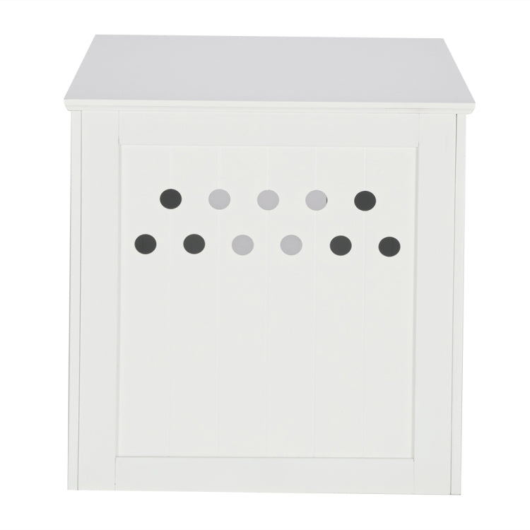 [US Warehouse] Single Door Pet House Nightstand Sand Basin Cabinet (White)