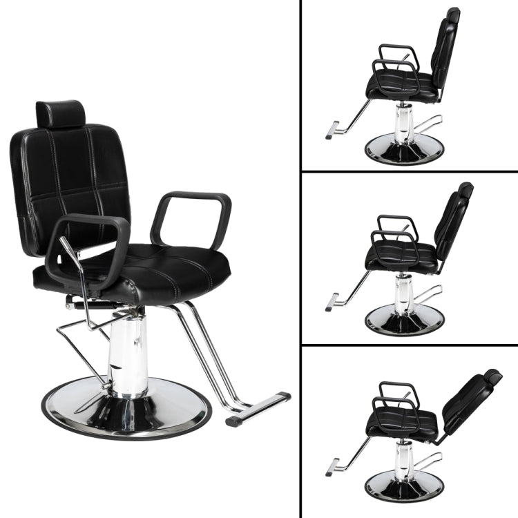 [US Warehouse] Reclining Haircut Chair Hairdressing Chair (Black)