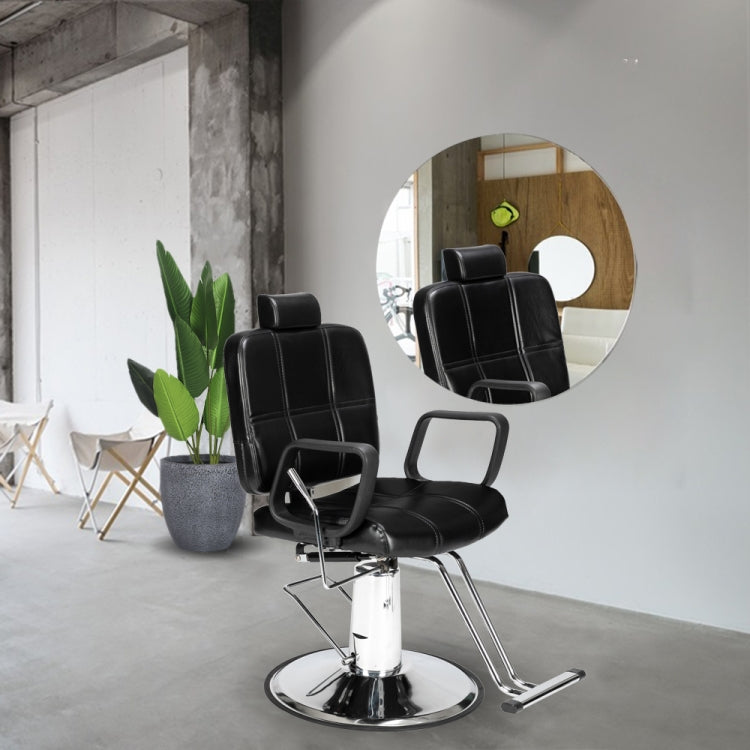 [US Warehouse] Reclining Haircut Chair Hairdressing Chair (Black)