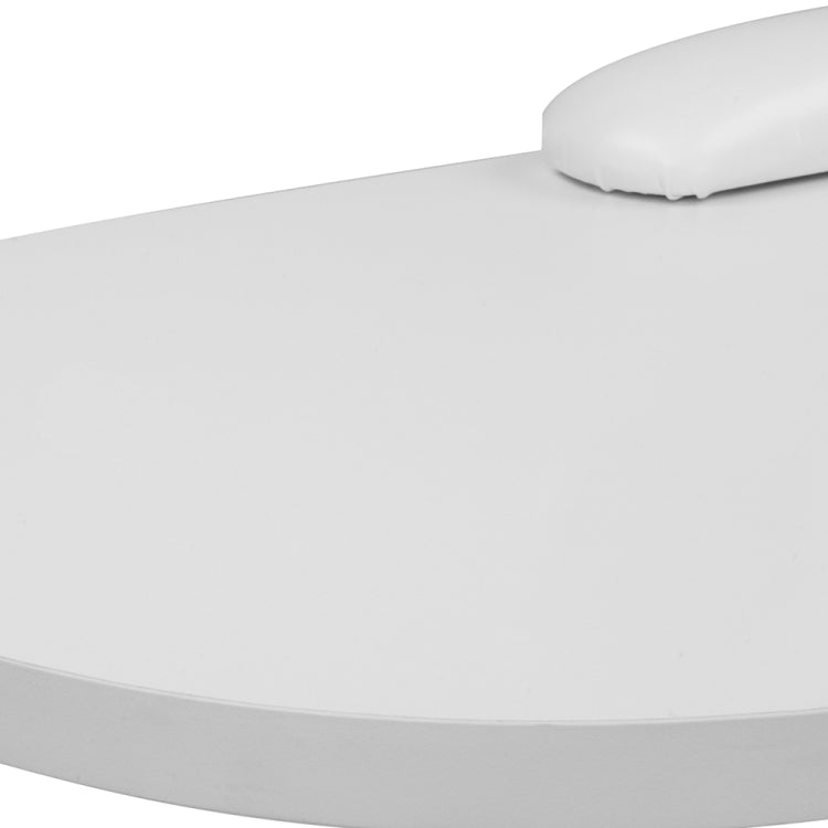 [US Warehouse] Household Office Stainless Steel Computer Desk Nail Table with Hand Pillow & Drawer (White)