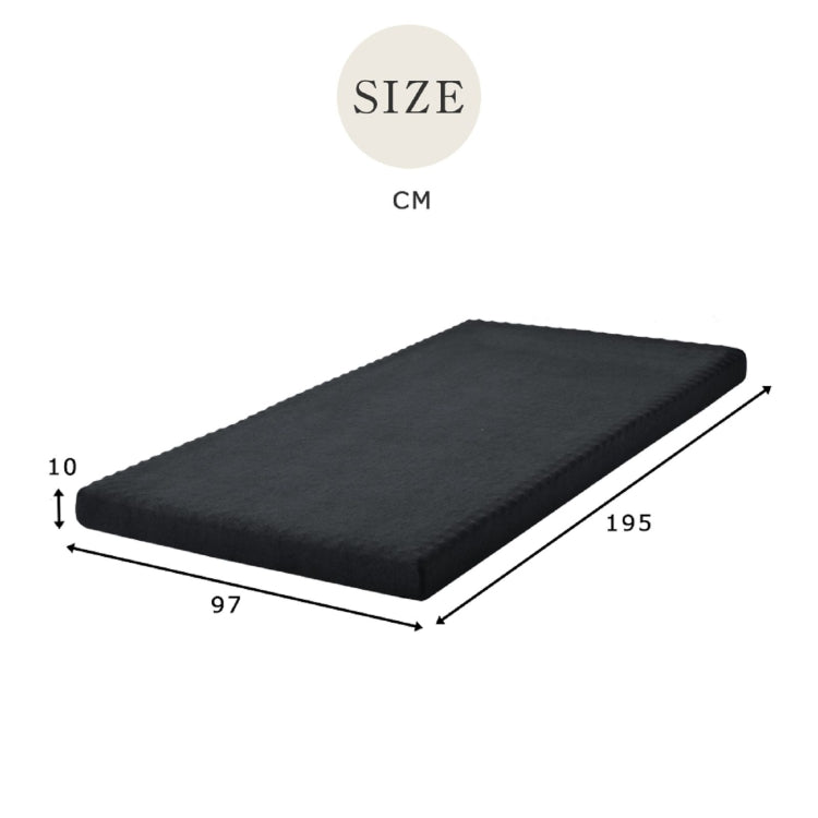 [JPN Warehouse] High Elastic Mattress, Size: 195x97x10cm(Grey)