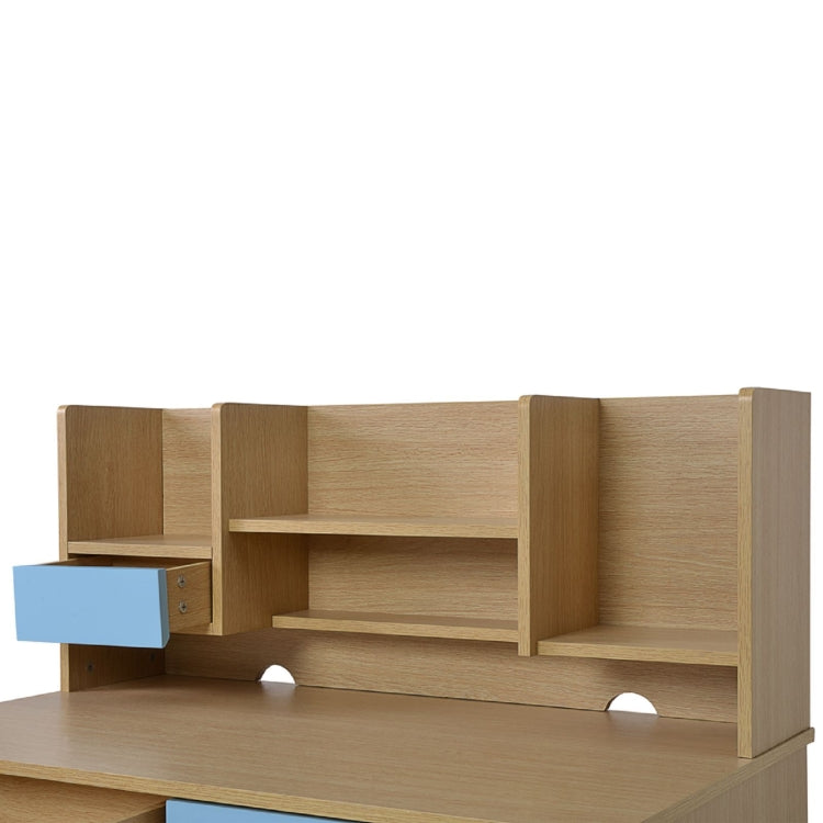 [JPN Warehouse] Study Desk with Drawers & Bookshelves & Movable Cabinets, Size: 94x94x55cm(Pink)