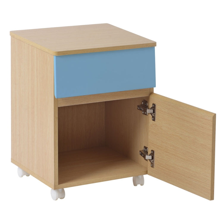 [JPN Warehouse] Study Desk with Drawers & Bookshelves & Movable Cabinets, Size: 94x94x55cm(Pink)