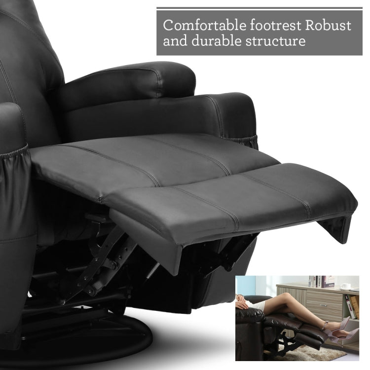 [US Warehouse] Full Body Recliner Chairs Leather Massage Chairs, Size: 35.8x35.8x43.2 inch