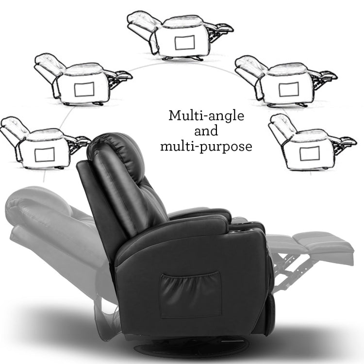 [US Warehouse] Full Body Recliner Chairs Leather Massage Chairs, Size: 35.8x35.8x43.2 inch