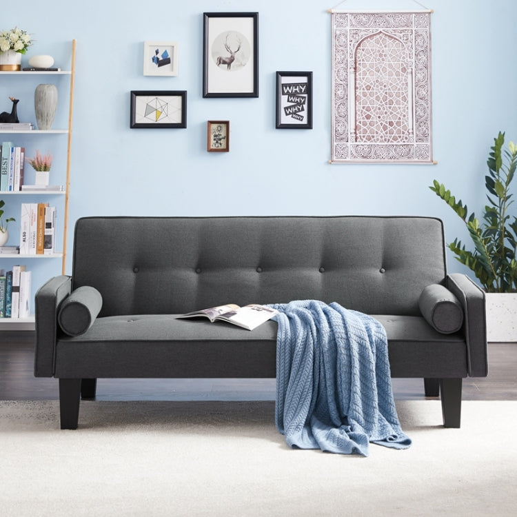 [US Warehouse] Linen Fabric Modern Convertible Sofa Bed with Removable Armrests, Size: 71.65x29.92x30.71 inch