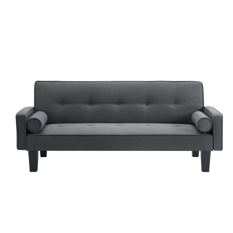 [US Warehouse] Linen Fabric Modern Convertible Sofa Bed with Removable Armrests, Size: 71.65x29.92x30.71 inch