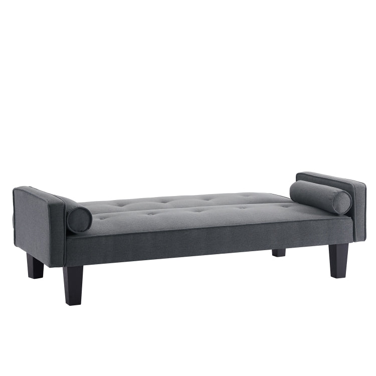 [US Warehouse] Linen Fabric Modern Convertible Sofa Bed with Removable Armrests, Size: 71.65x29.92x30.71 inch