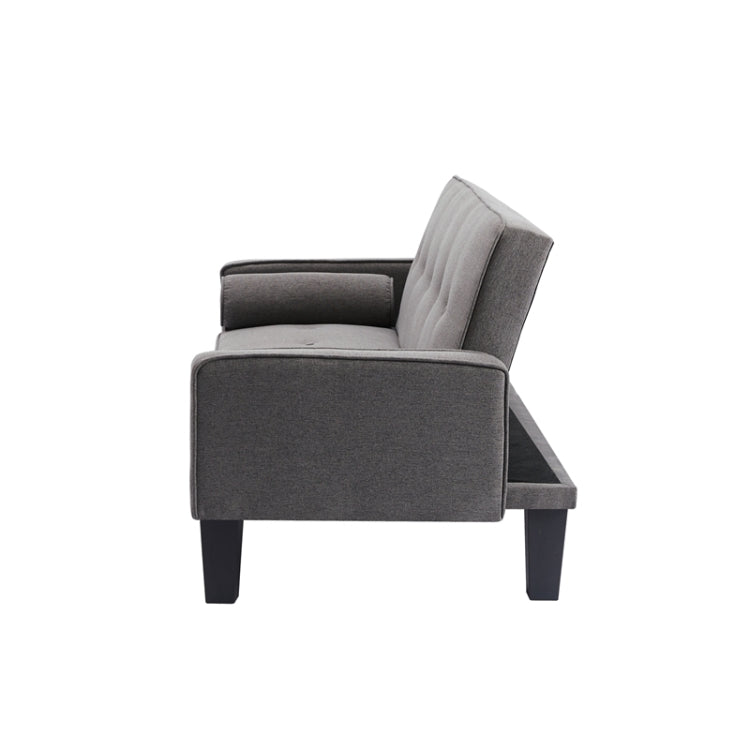 [US Warehouse] Linen Fabric Modern Convertible Sofa Bed with Removable Armrests, Size: 71.65x29.92x30.71 inch