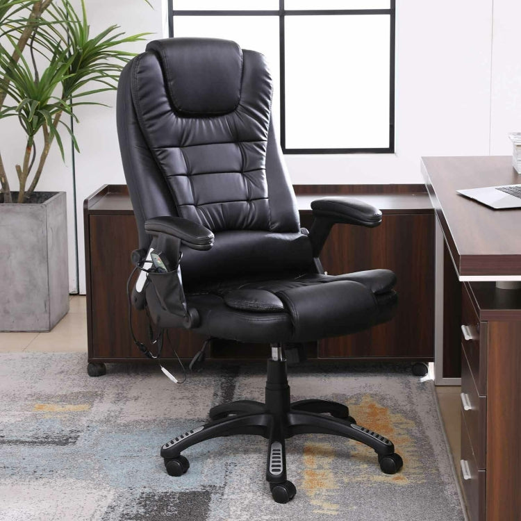 [US Warehouse] Ergonomic Heated 6 Point Vibrating Swivel Office Massage Chairs, Size: 26x31x43.3-47.2 inch