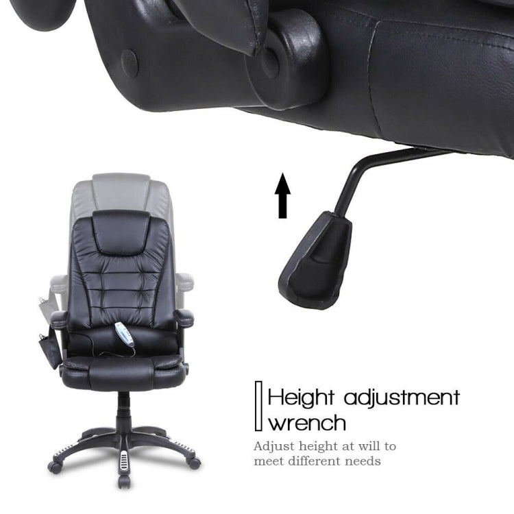 [US Warehouse] Ergonomic Heated 6 Point Vibrating Swivel Office Massage Chairs, Size: 26x31x43.3-47.2 inch
