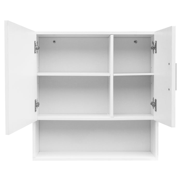 [US Warehouse] MDF One Mirror Door One Wooden Door Bathroom Sink Cabinet, Size: 55x15x55cm