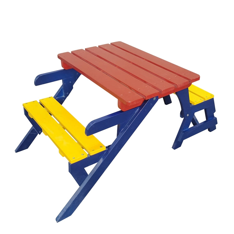 [US Warehouse] One-piece Wooden Multifunctional Deformable Children Table and Chair