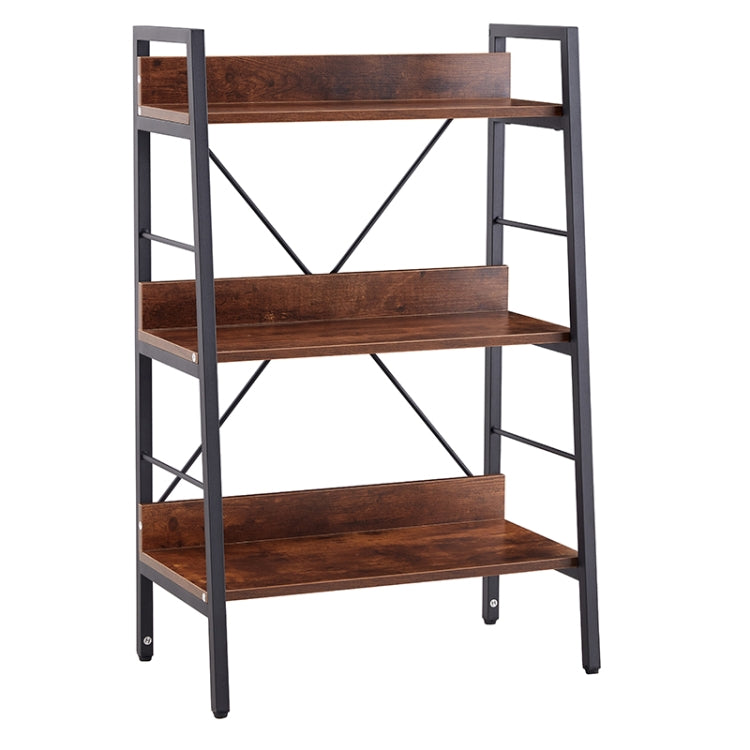 [US Warehouse] H Ladder 3-Tier MDF Bookshelf, Size: 37.2 x 23.62 x 13.58 inch
