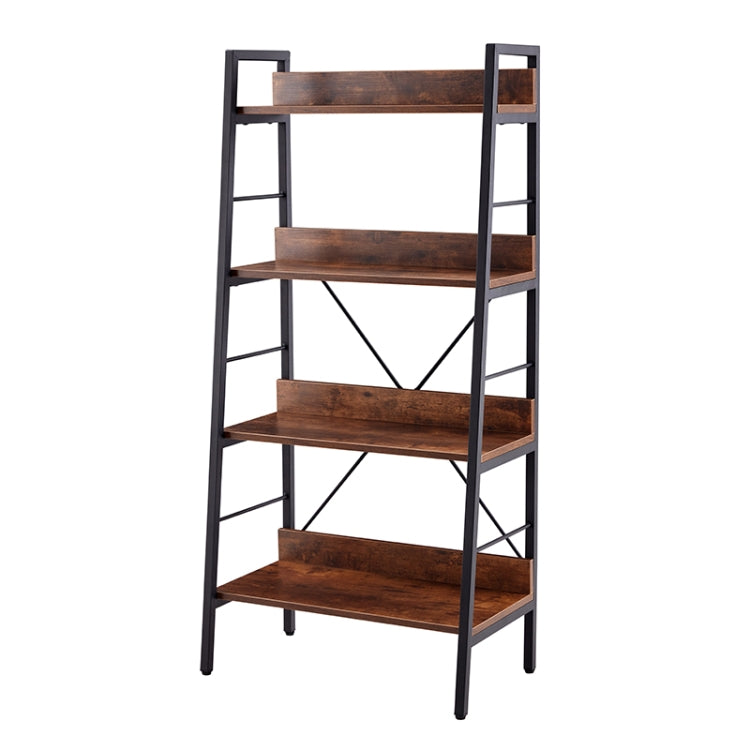 [US Warehouse] H Ladder 4-Tier MDF Bookshelf, Size: 50.39 x 23.62 x 13.58 inch