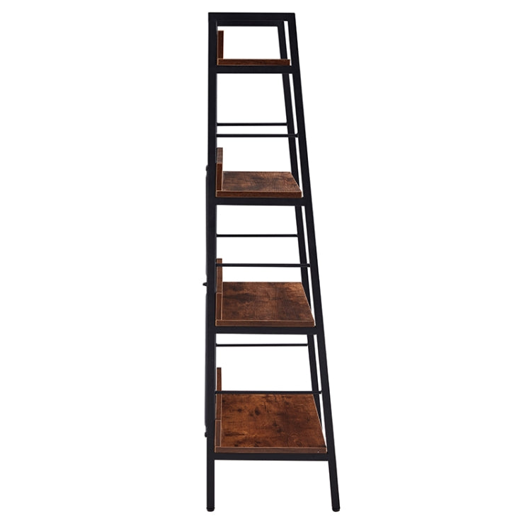 [US Warehouse] H Ladder 4-Tier MDF Bookshelf, Size: 50.39 x 23.62 x 13.58 inch