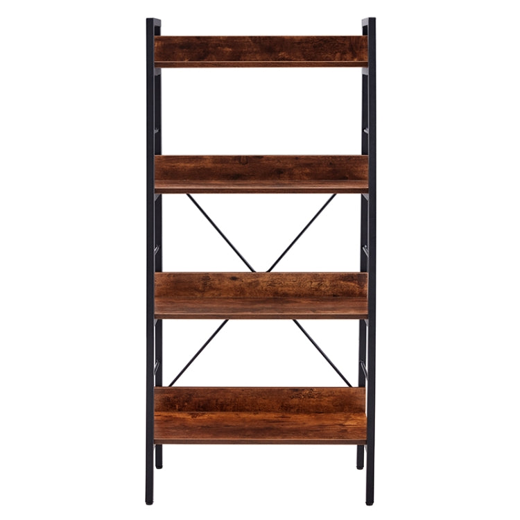 [US Warehouse] H Ladder 4-Tier MDF Bookshelf, Size: 50.39 x 23.62 x 13.58 inch