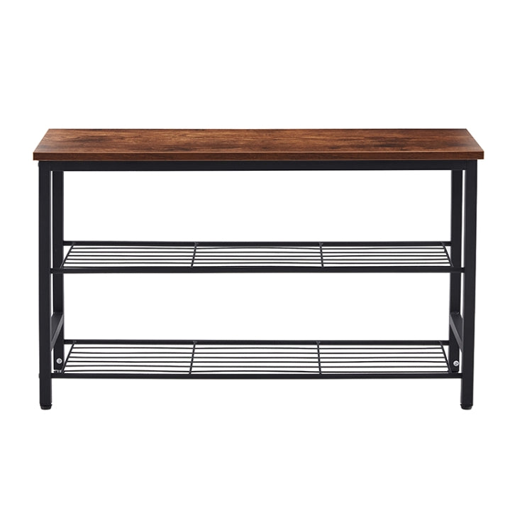 [US Warehouse] Rectangular 3-Tier Metal Shoe Rack, Size: 31.49 x 18.7 x 10.62 inch