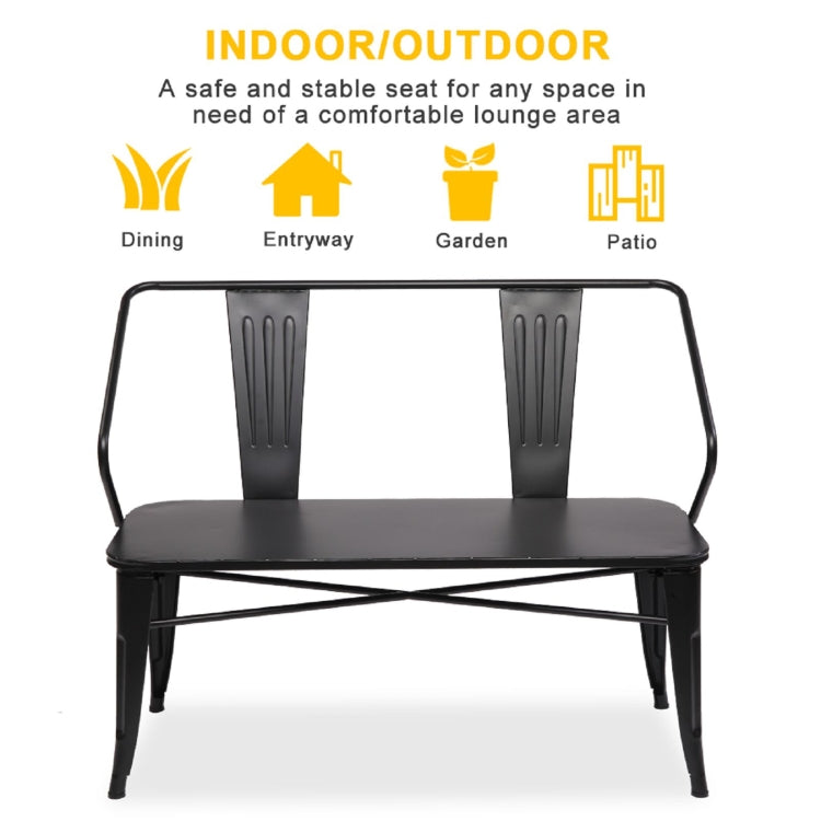 [US Warehouse] 45 inch Pure Iron Industrial Wind Bench