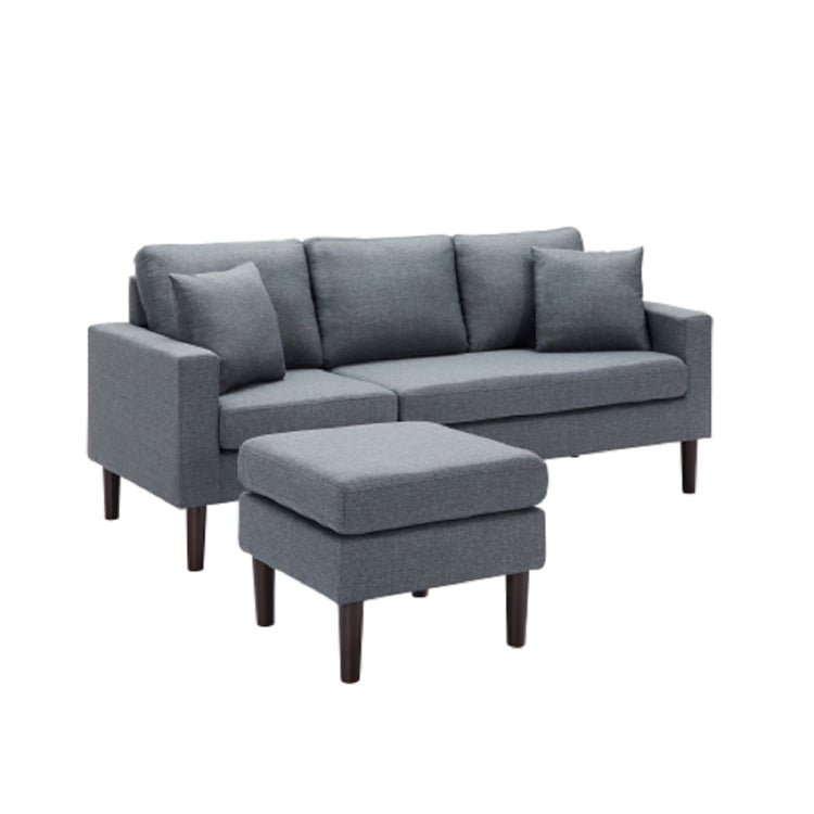 [US Warehouse] Living Room Furniture Four Seat Sofa with Pillow