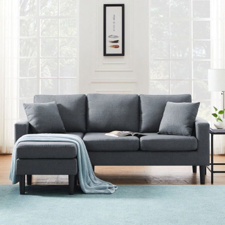 [US Warehouse] Living Room Furniture Four Seat Sofa with Pillow