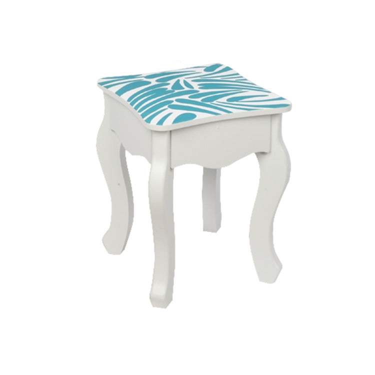[US Warehouse] Children Dressing Table with Tri-fold Mirror Single-drawing Curved Feet