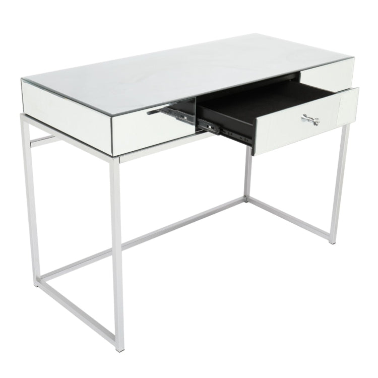 [US Warehouse] Mirror Table Dressing Table with Drawers, Size: 124.5x37x61cm