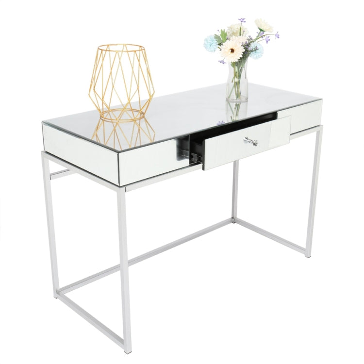 [US Warehouse] Mirror Table Dressing Table with Drawers, Size: 124.5x37x61cm