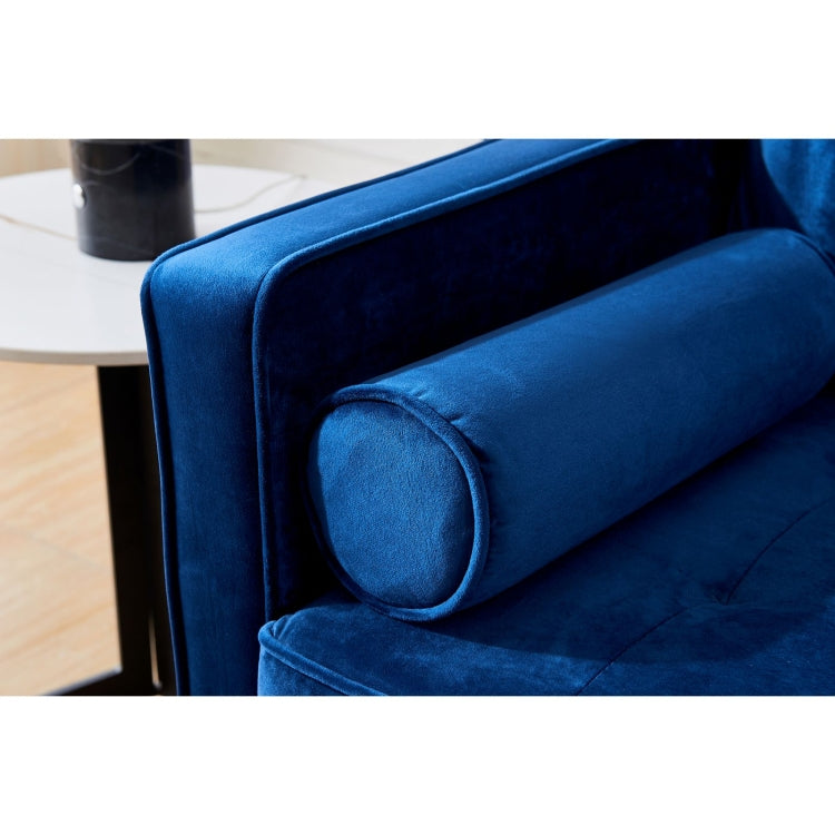 [US Warehouse] Mid-Century Modern Velvet fabric Bench Sectional Couch Sofa, Size: 75.6x31.5x32.7 inch