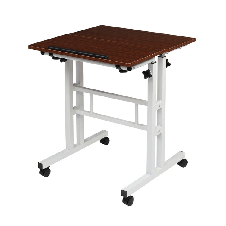 [US Warehouse] Dual Desktop Standing Double Tube Lifting Computer Desk, Size: 60x54x70cm