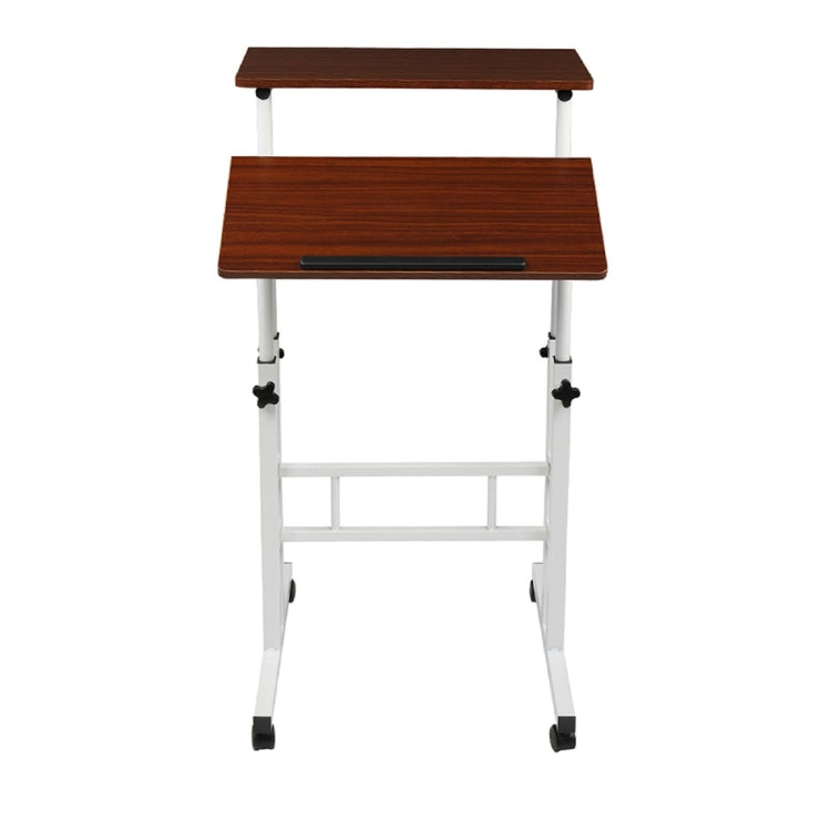 [US Warehouse] Dual Desktop Standing Double Tube Lifting Computer Desk, Size: 60x54x70cm