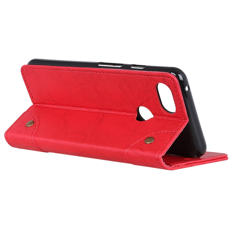 Copper Buckle Retro Crazy Horse Texture Horizontal Flip Leather Case for Google Pixel 3, with Holder & Card Slots & Wallet