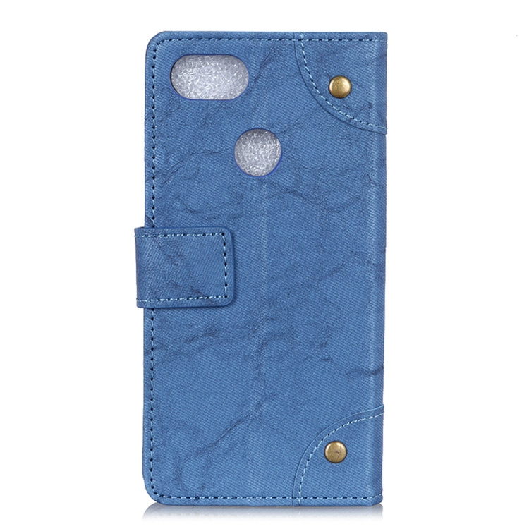 Copper Buckle Retro Crazy Horse Texture Horizontal Flip Leather Case for Google Pixel 3 XL, with Holder & Card Slots & Wallet