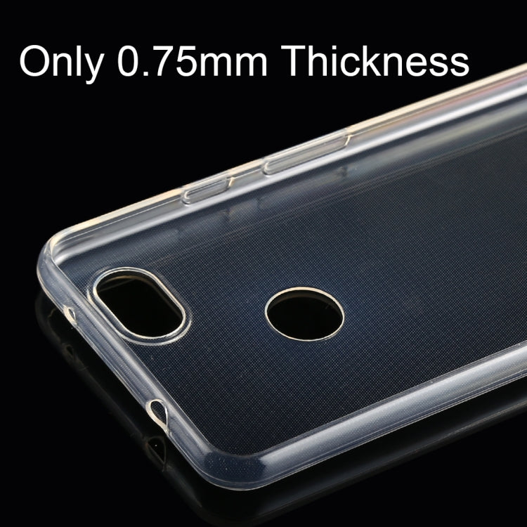 50 PCS 0.75mm Ultrathin Transparent TPU Soft Protective Case for Google Pixel 3 Lite