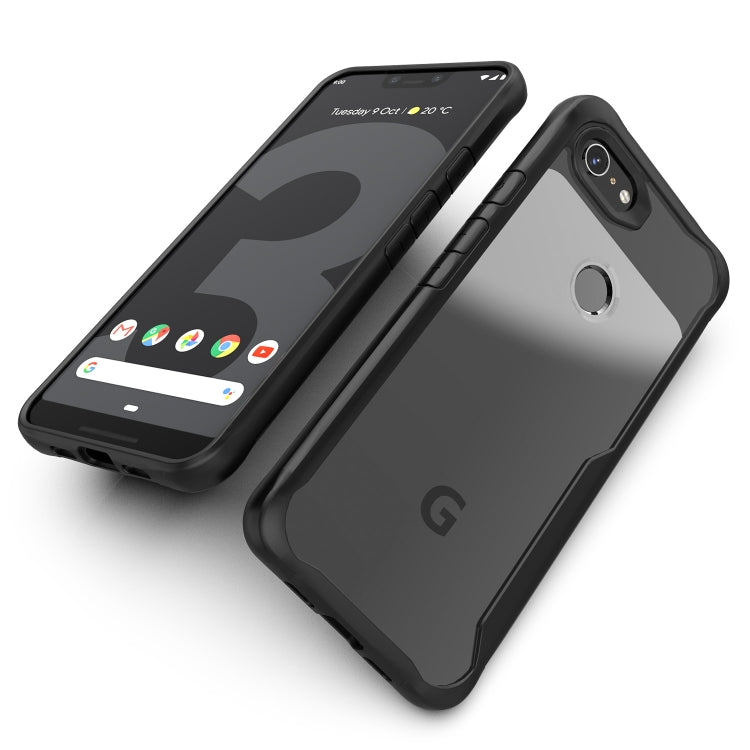 Transparent PC + TPU Full Coverage Shockproof Protective Case for Google Pixel 3a XL
