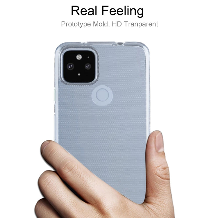 For Google Pixel 5A 5G 0.75mm Ultra-thin Transparent TPU Soft Protective Case(Transparent)