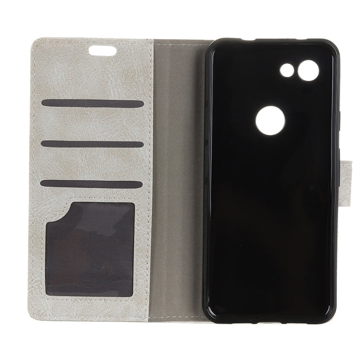 Retro Crazy Horse Texture Horizontal Flip Leather Case for Google Pixel 3 Lite XL / Pixel 3A XL, with Holder & Card Slots & Photo Frame