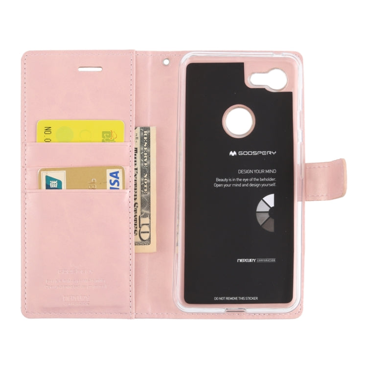 GOOSPERY BLUE MOON DIARY Crazy Horse Texture Horizontal Flip Leather Case for Google Pixel 3 XL, with Holder & Card Slots & Wallet