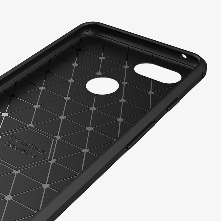 Brushed Texture Carbon Fiber Shockproof TPU Case for Google Pixel 3