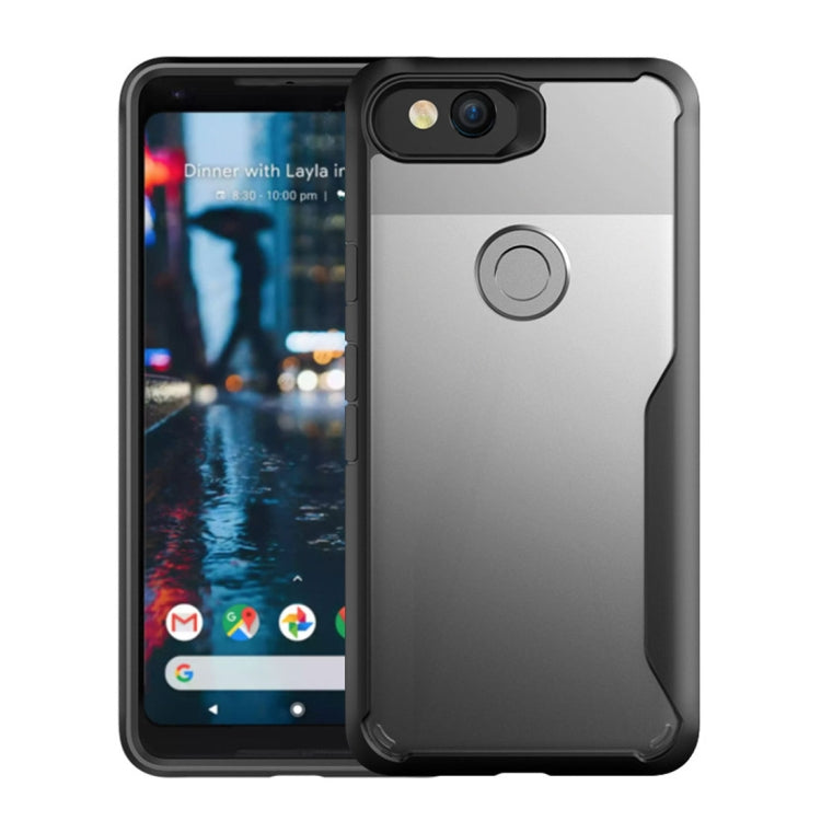 For Google Pixel 2 Transparent PC + TPU Full Coverage Shockproof Protective Back Case