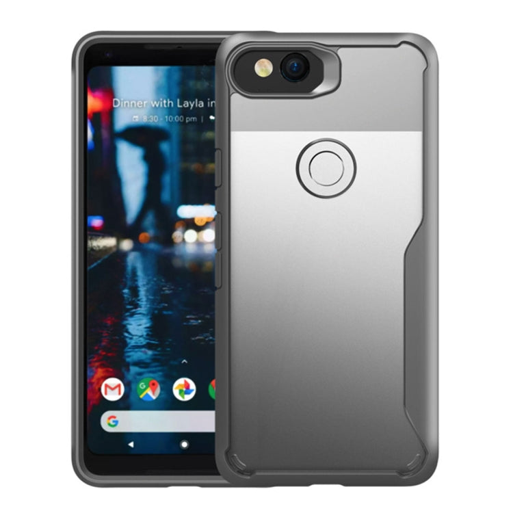 For Google Pixel 2 Transparent PC + TPU Full Coverage Shockproof Protective Back Case
