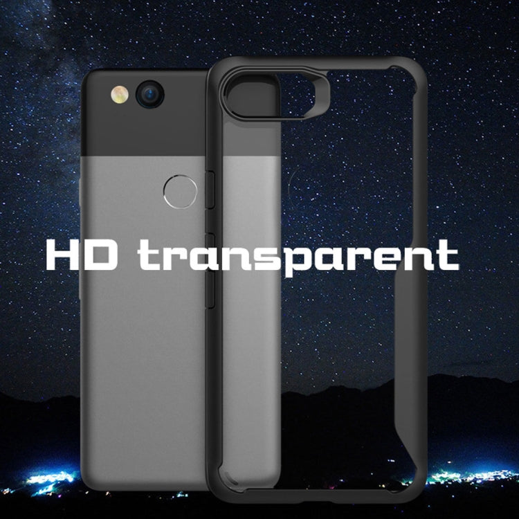 For Google Pixel 2 Transparent PC + TPU Full Coverage Shockproof Protective Back Case