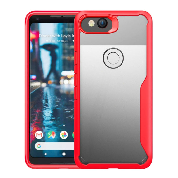 For Google Pixel 2 Transparent PC + TPU Full Coverage Shockproof Protective Back Case