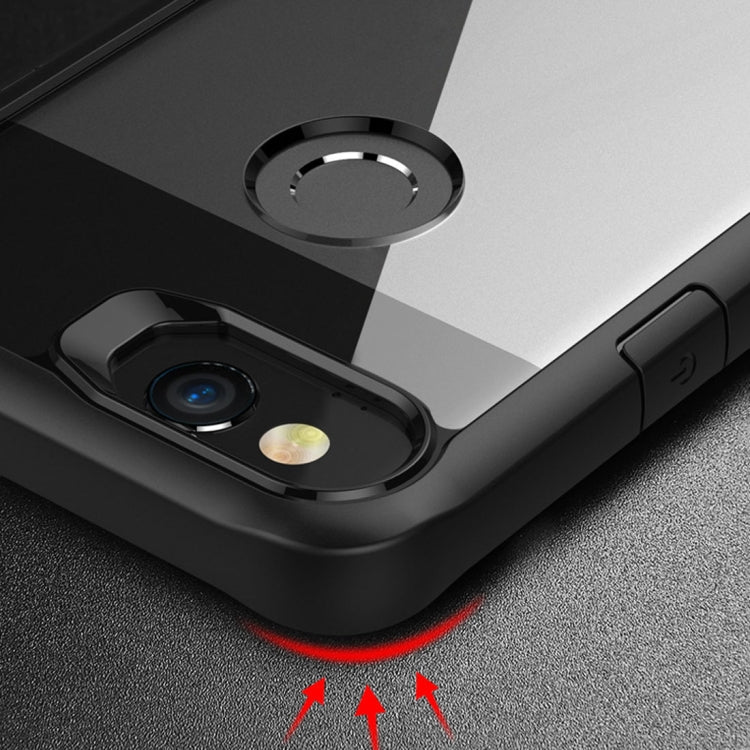 For Google Pixel 2 Transparent PC + TPU Full Coverage Shockproof Protective Back Case