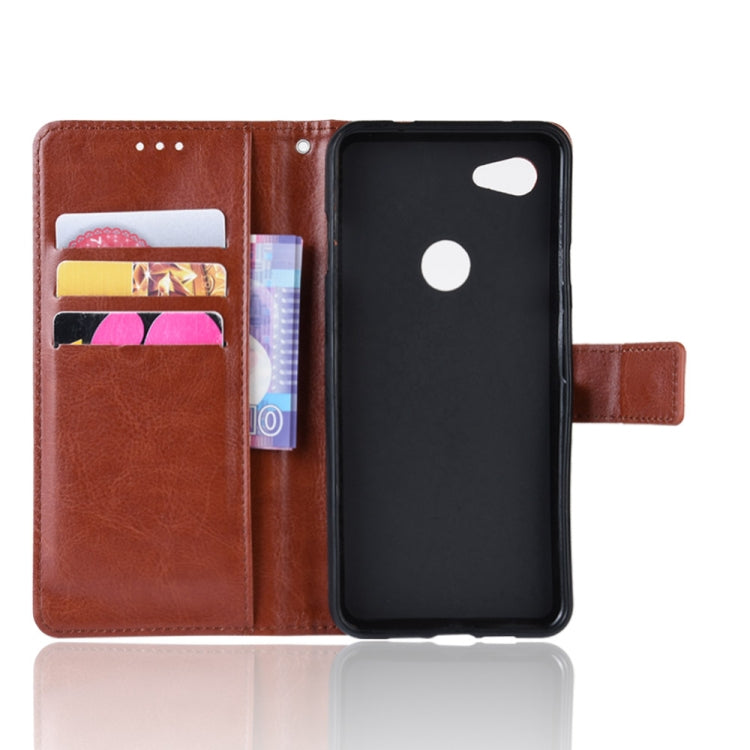 Retro Crazy Horse Texture Horizontal Flip Leather Case for Google Pixel 3XL lite, with Holder & Card Slots & Photo Frame