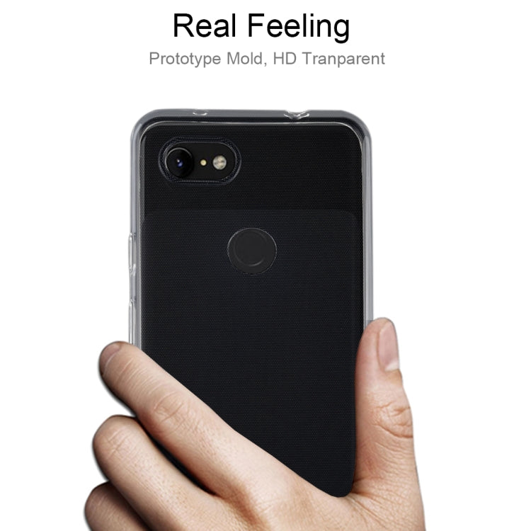 50 PCS 0.75mm Ultrathin Transparent TPU Soft Protective Case for Google Pixel 3 Lite XL
