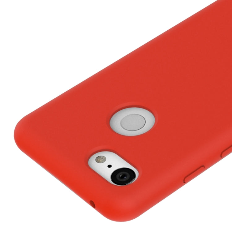 Solid Color Liquid Silicone Dropproof Protective Case for Google Pixel 3