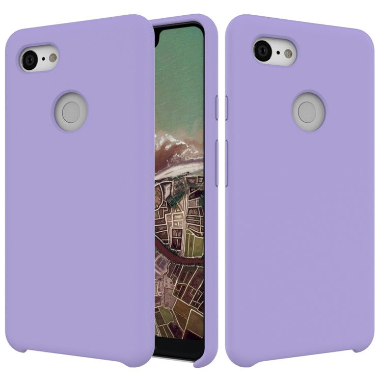 Solid Color Liquid Silicone Dropproof Protective Case for Google Pixel 3 XL